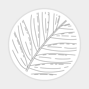 Tropical Leaf Lines Magnet